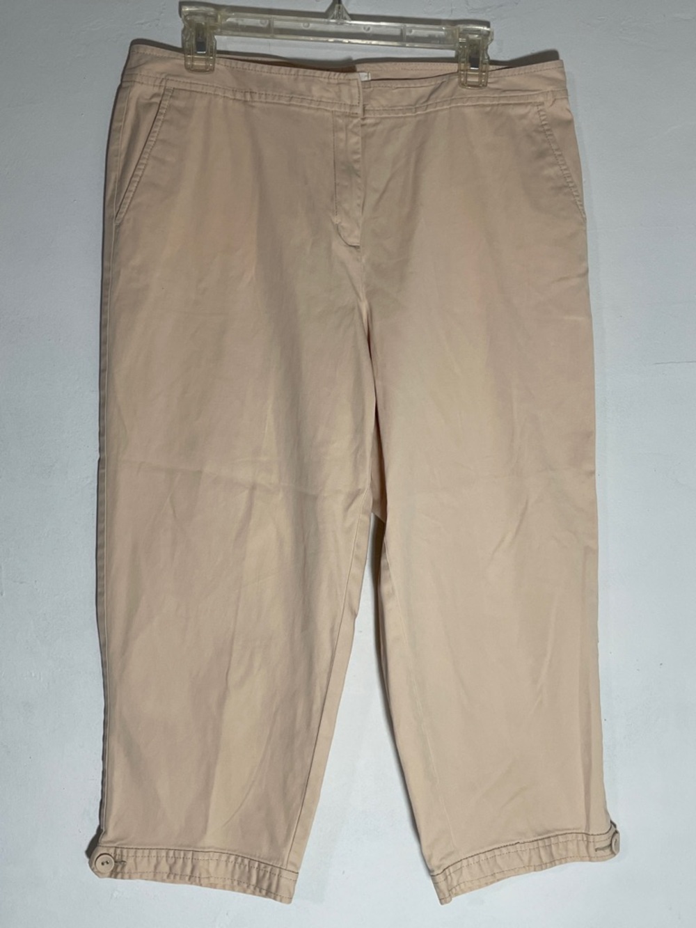 Talbots Beige Cropped Chino Pants Capris 14